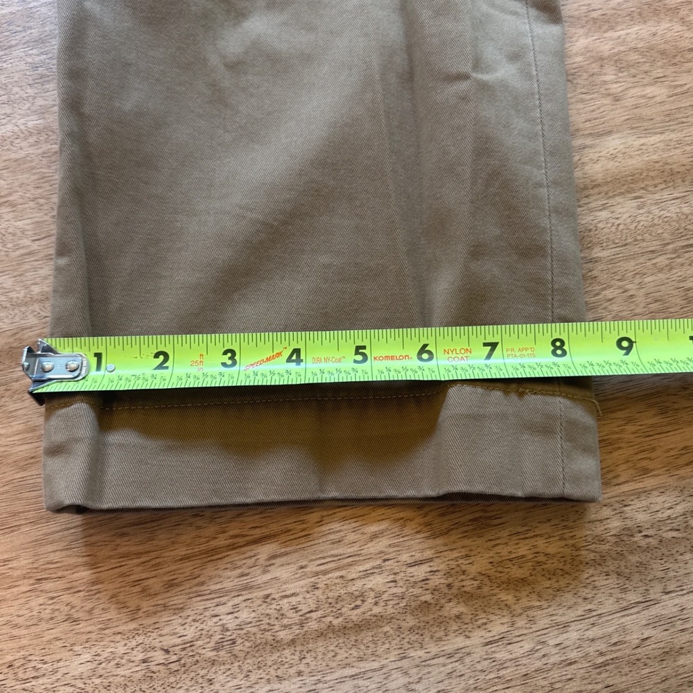 Polo Ralph Lauren Ethan Pant Mens 36x32 Khaki Tan Pleated Cotton Chino Trousers - Picture 7 of 7